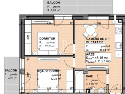 Exclusivitate!Com0%! Apartament 3 camere la semifinisat in Apahida Estimo Park