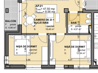 Exclusivitate! Com0%! Apartament 3 camere la semifinisat in Apahida Estimo Park
